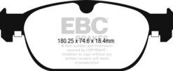 EBC Ultimax OEM Replacement Brake Pad Set DPX2260 [Front] - Image 2