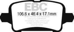 EBC Ultimax OEM Replacement Brake Pad Set DPX2268 [Rear] - Image 2