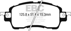 EBC Ultimax OEM Replacement Brake Pad Set DPX2275 [Front] - Image 2