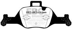 Alternative view of DP42289R EBC Yellowstuff Street and Track Brake Pad Set [Front]