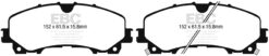 EBC Greenstuff 2000 Brake Pad Set (FRONT) DP23036 - Image 2
