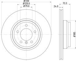 EBC USR Slotted Rotors - USR1360 - Image 2