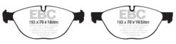 DP41994R EBC Yellowstuff Street and Track Brake Pad Set [Front] - Image 2
