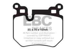 Alternative view of EBC RP-1 Full Race Brake Pads - DP81996RP1