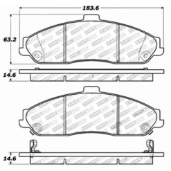 Alternative view of Stoptech Street Brake Pads (FRONT) - 308.07310