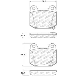 Alternative view of Stoptech Sport Brake Pads (REAR)- 309.09610