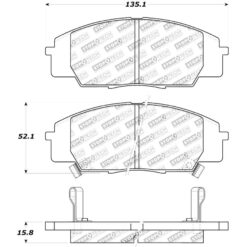 Alternative view of Stoptech Sport Brake Pads - 309.08290
