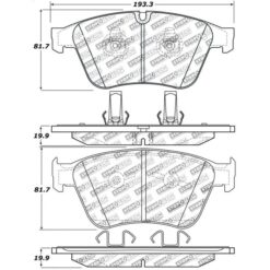 Alternative view of Stoptech Sport Brake Pads - 309.12710