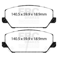 EBC Ultimax OEM Replacement Brake Pad Set DPX2343 [Front] - Image 2