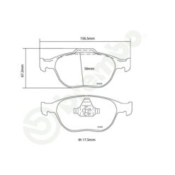 Brembo HP2000 Brake Pad set 07.B314.42 [Front] - Image 2