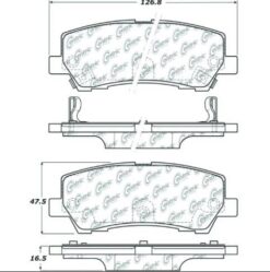 Alternative view of StopTech Sport Brake Pad Set 309.17931 [Rear]