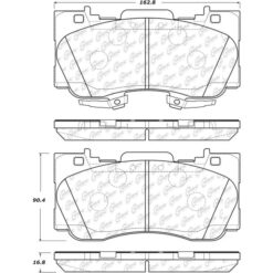 Alternative view of StopTech Sport Brake Pad Set 309.17840 [Front]