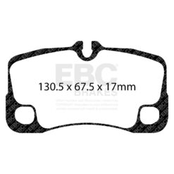 DP41930R EBC Yellowstuff Street and Track Brake Pad Set [Rear] - Image 2