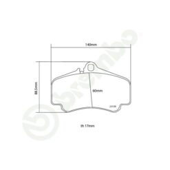 Brembo HP2000 Brake Pad Set 07.B314.16 [Front] - Image 2