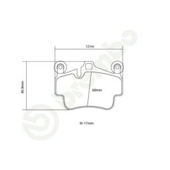 Brembo HP2000 Brake Pad set 07.B314.85 [Front|Rear] - Image 2