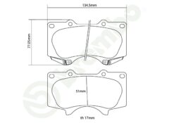 Brembo HP2 Brake Pad Set 07.D435.34 [Front] - Image 2